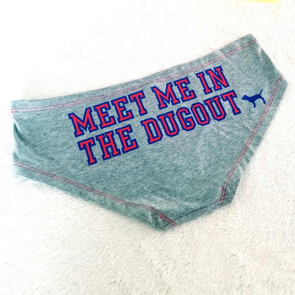Victoria's Secret PINK Vintage Major League Baseball Chicago Cubs Hipster Panty - Picture 4 of 12